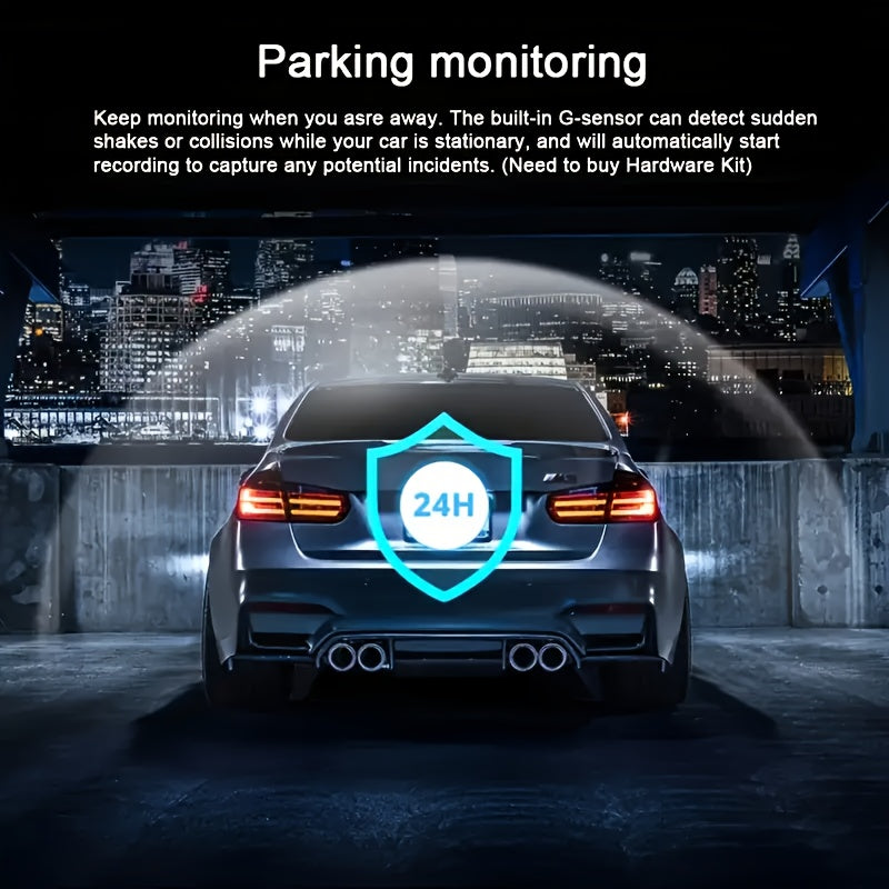 BCUOZ 360° Panoramic 4-Channel 1080P HD Ultimate Safety Dash Cam Kit, 1080P Front And 720P Rear/Left/Right Full Coverage, Four Views Displayed Simultaneously, IR HD Night Vision, WDR, G-Sensor, Loop Recording - Auto Parts/Car Dashboard Camera/Safety