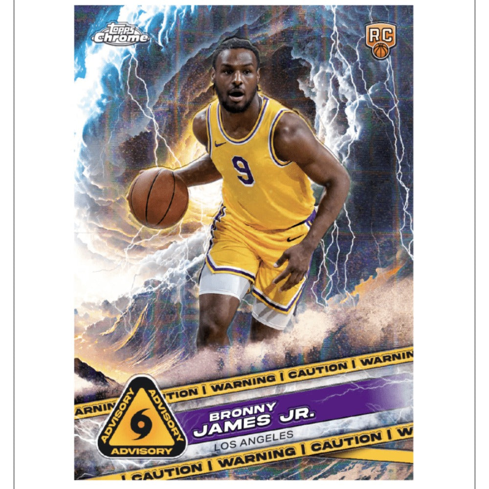 2024/25 Topps Chrome Basketball Mega Box + Hobby Pack Factory Sealed Trading Cards Bundle – Blue Refractors, Rookies & Stars for Collectors