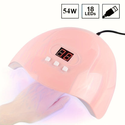 Smart UV LED Gel Nail Lamp with Auto Sensor & LED Countdown Display | Professional Fast Curing Dryer for All Gel Polishes Fingernails Toenails | Salon & Home DIY Manicure Gift for Women
