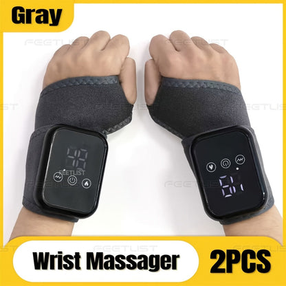 Heated Hand Massager Gloves – Rechargeable Vibrating Wrist & Hand Protector with 3-Speed Heat Control, Warm Massage Gloves for Arthritis, Joint Pain & Winter Hand Care (Unisex)