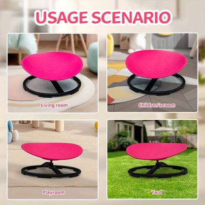 Kids Sit & Spin Sensory Chair – Sturdy Motor Skills Trainer for Therapeutic Sensory Play, Indoor & Outdoor Use, Ages 3+ | Red, Blue, Pink | Great for ADHD & Sensory Processing