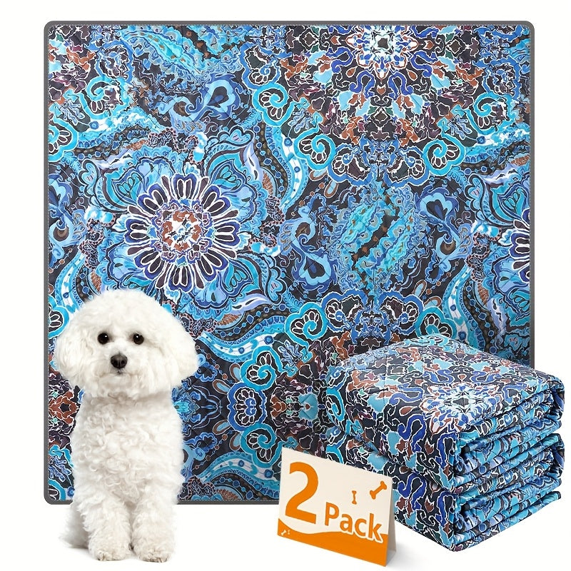 Washable Dog Pee Pads – 4-Layer Super Absorbent Non-Slip Reusable Puppy Potty Training Pads, Leak-Proof TUP Coating, 5 Sizes for Crate Furniture & Travel