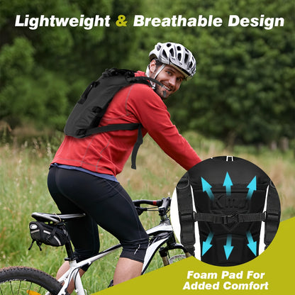 Water Bladder Backpack with 3L & 101.44oz BPA-Free Bladder – Oxford Cloth Hydration Pack for Hiking, Camping & Outdoor Adventures, Multiple Colors Available