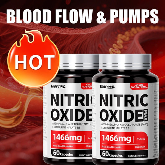 Nitric Oxide Supplement for Men — 800mg AAKG L-Arginine L-Citrulline Beetroot Capsules | Natural Energy & Focus Formula | Third-Party Tested Male Health Support