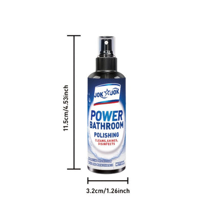 Glass Cleaner Spray Streak-Free Shine Removes Hard Water Stains Soap Scum Water Spots for Shower Doors Mirrors Bathroom Tiles Windows Powerful Bathroom Glass Cleaner Easy Spray Formula