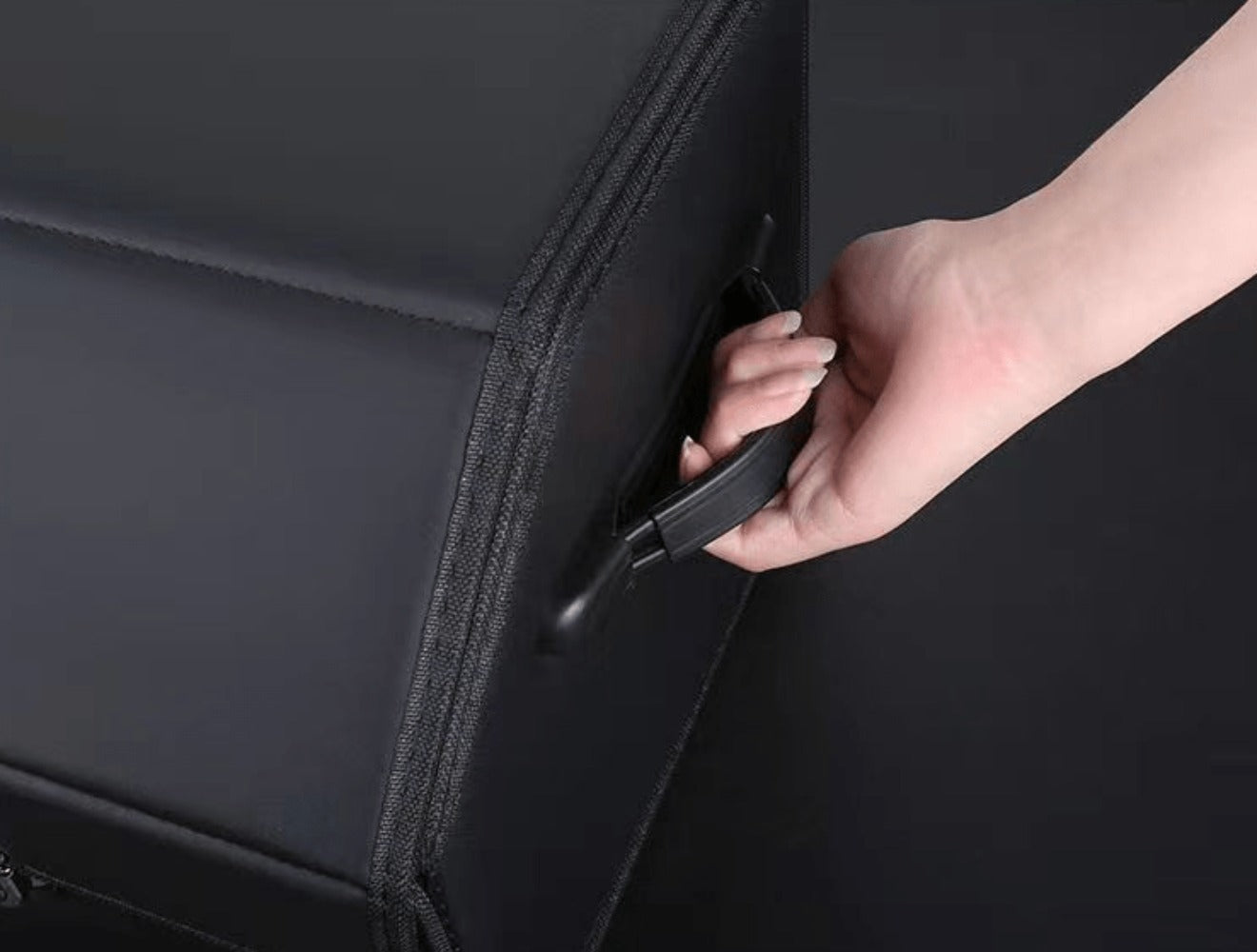 Car Trunk Organizer with Multi Compartments – PU Leather Foldable SUV Cargo Storage Box, Adjustable Dividers, Grocery & Travel Organizer