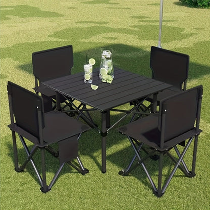 Folding Camping Table with Storage Bag – Large Portable Outdoor Picnic Table for Camping, BBQ, Garden, Backyard & Self-Driving Tours, Lightweight Foldable Car Picnic Table for Family Outdoor Use