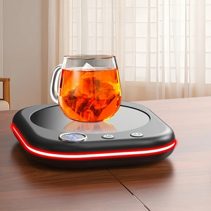 Desktop Coffee Cup Warmer 40W Temperature Display 3 Settings 1-12 Hour Timer 4-Hour Auto Shut-Off Smart Electric Mug Warmer for Coffee Tea Milk Cocoa Water Gift