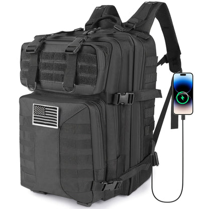 Tactical Military Backpack 50L – Large Capacity Molle Rucksack for Camping, Hiking, Hunting, Fishing & Travel, Unisex with Multiple Color Options