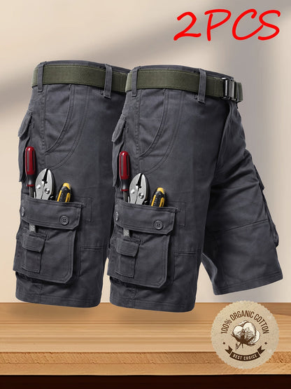 Men's Cargo Shorts - Multi Pocket Weekend Style