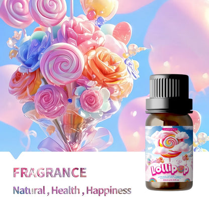 Lollipop Scented Fragrance Oil 10ml Alcohol Free Long Lasting Sweet Aroma for Diffuser Body Massage DIY Candle Soap Making Unisex Gift Women Men