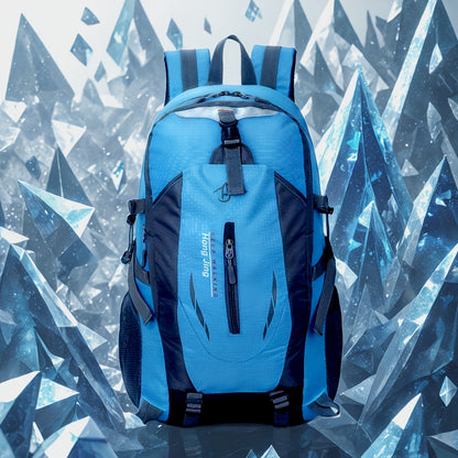 Hiking Backpack 25.8L Outdoor Mountaineering Bag – Large Capacity Travel Sports Rucksack with Torso Adjustment for Trekking, Camping, Climbing & Day Trips, Available in Red, Blue, Black & Orange