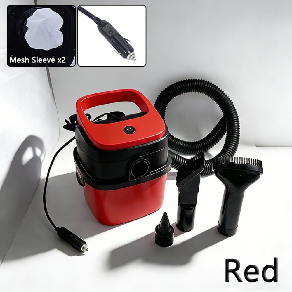 12V Car Vacuum Cleaner Wet Dry - Blow & Suction Double Function, Large Capacity 0.4L+ Bucket Style, Cylinder Portable Auto Interior Cleaning Tool, Plugs into Car Outlet, 7 Colors