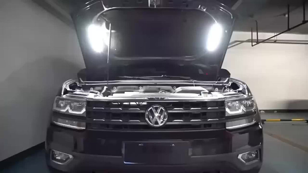 [LED Lighting Kit] LED Lighting Kit for Car Engine Hood - 2pcs - 12V. Automotive LED Strip Light Pole. Working Inspection Light Strip for Car Engine Hood. Automatic Switch. 46 LEDs. Universal Fit for Any Vehicle