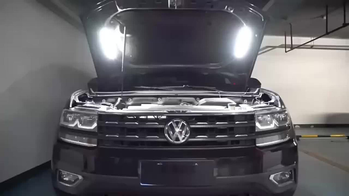 [LED Lighting Kit] LED Lighting Kit for Car Engine Hood - 2pcs - 12V. Automotive LED Strip Light Pole. Working Inspection Light Strip for Car Engine Hood. Automatic Switch. 46 LEDs. Universal Fit for Any Vehicle