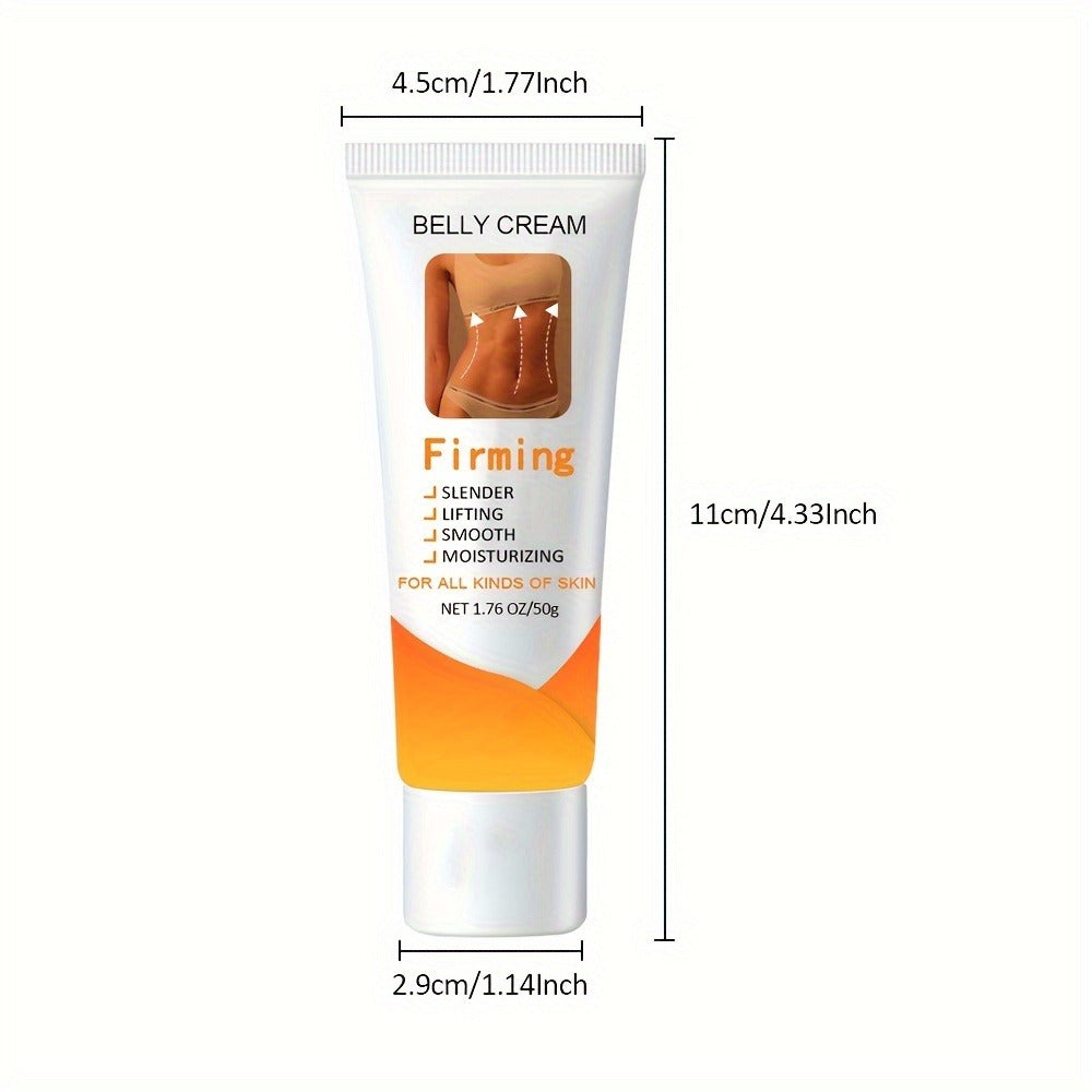 Belly Firming Cream 50g Jojoba Oil & Caffeine Tightening Body Moisturizer for Belly Butt & Thighs – Skin Firming Massage Cream to Improve Elasticity & Tone, Daily Body Care Self-Care Gift for Women