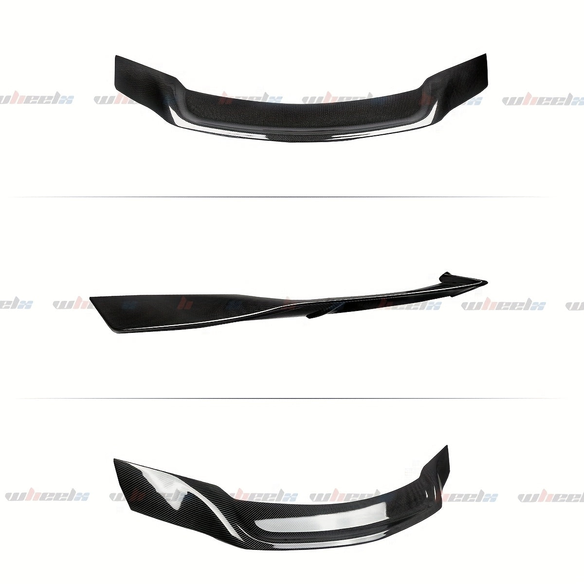 for Mercedes Benz W204 C250 C300 C63 AMG C-Class 4 Door Sedan Rear Duckbill Highkick Trunk Spoiler Wing, Gloss Black/Carbon Pattern, Chrome, ABS Material