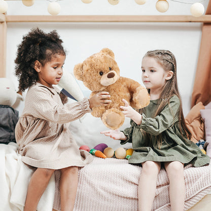 Shaggy Brown Teddy Bear Stuffed Animal 15 Inch — Premium Soft Plush Huggable Classic Bear Toy Safe for Baby Kids Girls Boys, Valentine Birthday Christmas Baby Shower Gift
