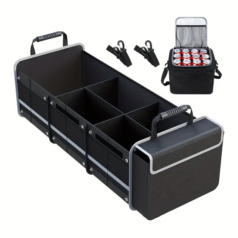 Organize Your Car with This Foldable Car Trunk Organizer and Small Storage Bag