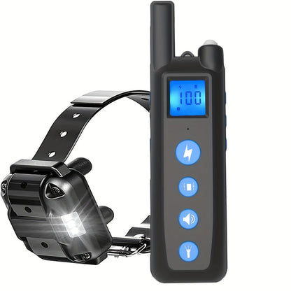 Remote Dog Training Collar with 3 Modes - Vibration, Sound & Static, Adjustable Nylon Strap, Rechargeable E-Collar for Small Medium Large Dogs - Safe & Effective Behavior Correction Tool