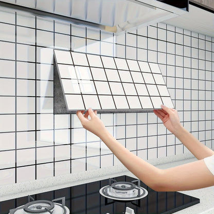 Marble Pattern Wall Stickers Vinyl Decals Oversized Glam Style Self Adhesive High Gloss Removable Wallpaper for Kitchen Bathroom Living Room Office Home Decor 20 40 Pieces Multiple Colors
