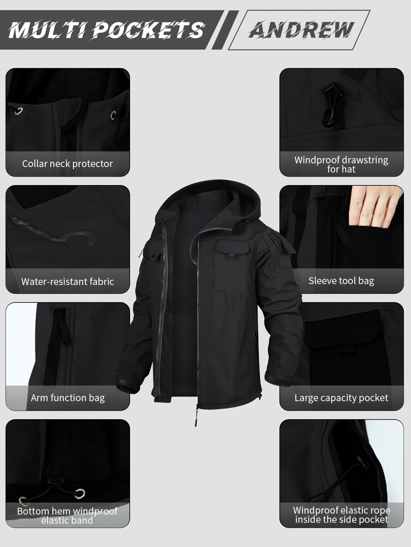 Men's Versatile Fleece Zip-Up Coat