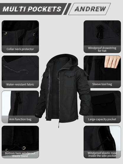 Men's Versatile Fleece Zip-Up Coat