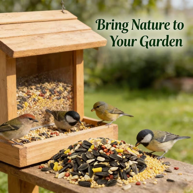 Wild Bird Seed 1 lb Premium No-Filler Mix – Attracts Songbirds, Works in Hanging Feeders, Lawn Stands & Ground Feeders, Year-Round Outdoor Bird Feeding, Porch & Garden Friendly