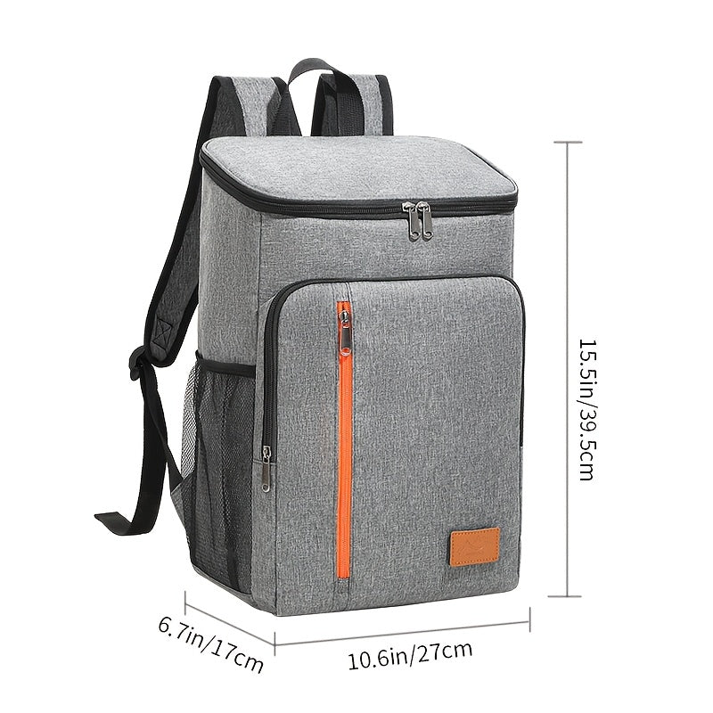 Insulated Cooler Backpack 30+ Can Capacity - Leakproof Shoulder Bag for BBQ, Lunch, Camping & Outdoor Travel, Works with Ice Packs, Unisex Design for Men & Women
