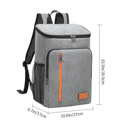 Insulated Cooler Backpack 30+ Can Capacity - Leakproof Shoulder Bag for BBQ, Lunch, Camping & Outdoor Travel, Works with Ice Packs, Unisex Design for Men & Women