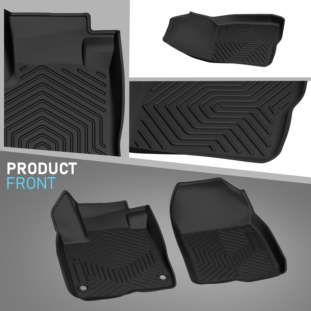 4pcs TPE Floor Mats Cargo Liners For Honda For CRV 2023 -2025, Include Hybrid, All Weather Full Cover Protection Floor Liners Accessories, Black