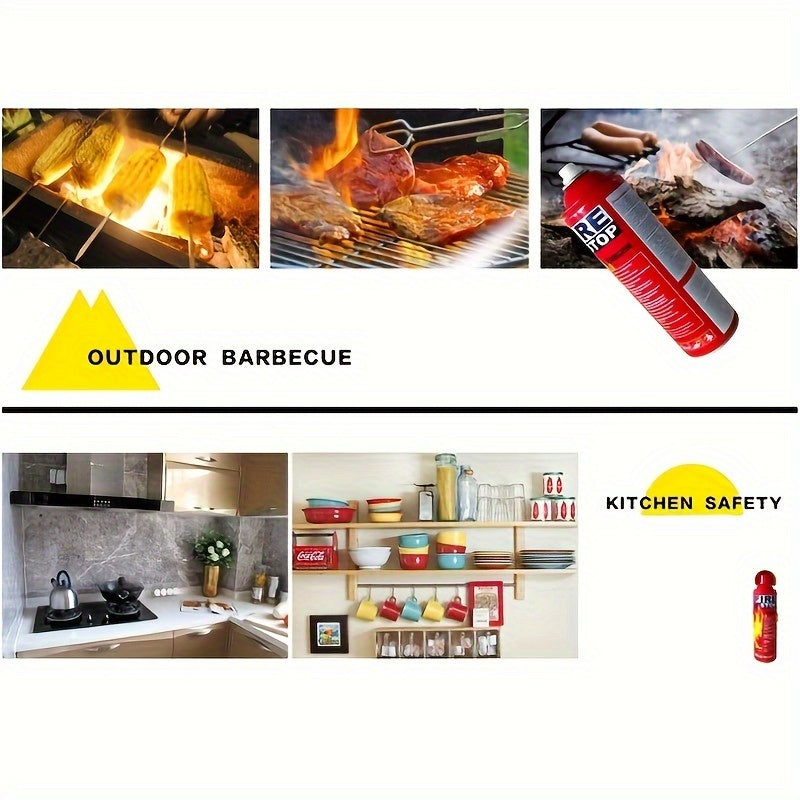 2pcs/4pcs Fire Extinguisher For Home, Car, Kitchen, Boat - Portable Formula Fire Stop Small - 4-in-1 With Mounting Bracket.