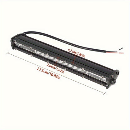 Off-Road LED Light Bar Kit 2x10 Inch Bar + 4x4 Inch Spot Lights – High-Intensity Driving Lights for Jeep Truck SUV Car 4x4 Off-Road Universal Fit