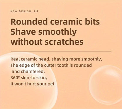 Pet Grooming Clippers USB & Battery Powered - Low Noise Electric Hair Trimmer for Cats Small Dogs, Cordless Rechargeable Pet Clipper for Face Paws Body, Portable Travel Grooming Tool, White