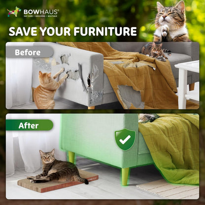 Cat Scratcher Lounger Large Infinity Reversible Cardboard Scratching Pad Board for Indoor Cats, 5-Layer High-Density Cat Scratch Bed with Double-Sided Design, Furniture Protector, Brown & White