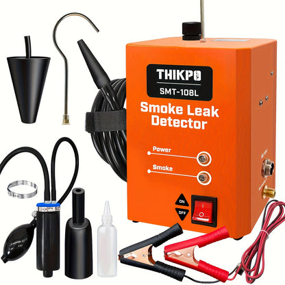 THIKPO Automotive Smoke Machine With Built-in Air Pump, Smoke Leak Tester For EVAP Vacuum, Pipe System, Fuel Leakage, 12V DC Vehicle Leakage Diagnostic