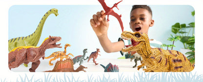 Dinosaur Toys for Kids 19pcs with Play Mat & Storage Cage – Realistic Dinosaur Figures Playset for Boys Girls Ages 3+, Birthday Gift, Christmas Gift, Party Favor