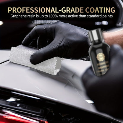 Graphene Ceramic Coating Kit 70ml – 20H Ultra High Gloss Car Paint Protection, 10+ Year Long-Lasting Shield, Auto Detailing Coat for All Vehicles, Apply After Car Wash & Paint Correction