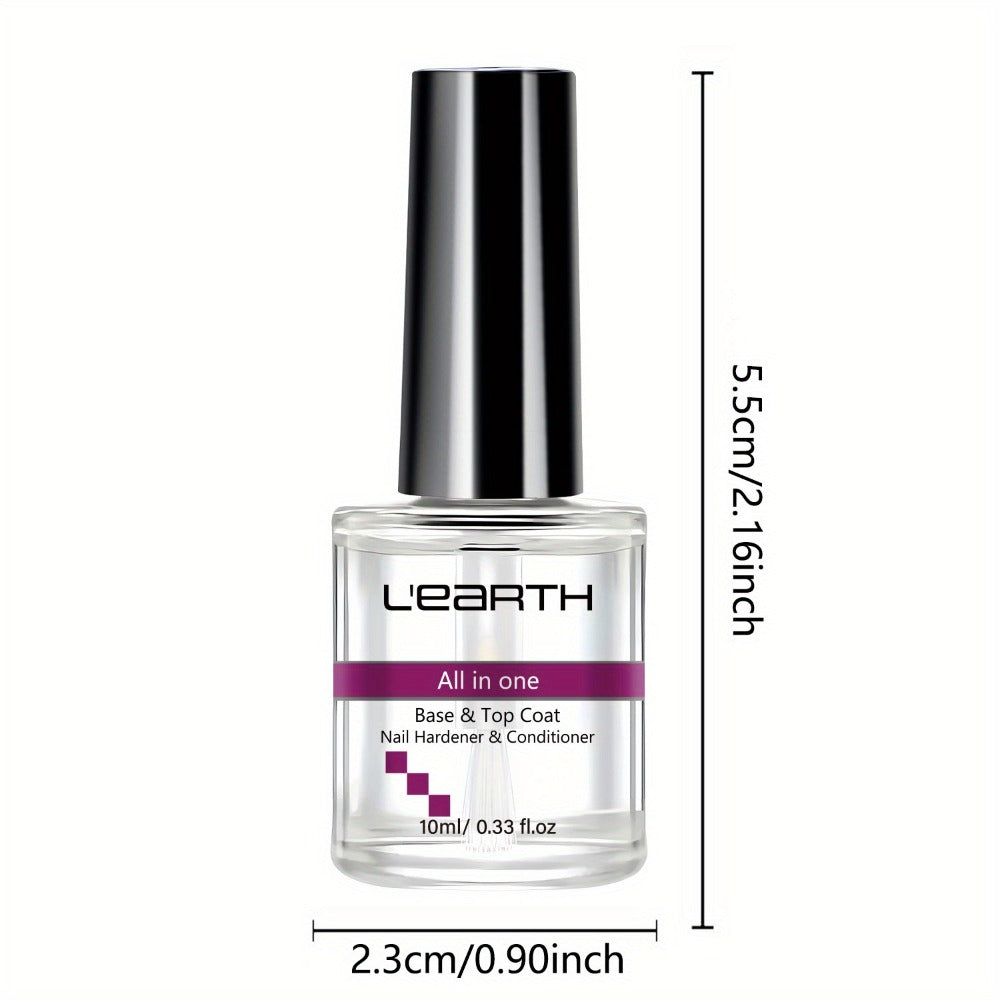 Nail Fortifier & Hardener 10ml Protective Strengthening Agent for Weak Damaged Brittle Nails – Makes Nails Stronger Tougher & Resilient, Clear Nail Repair Treatment Base Coat for Women