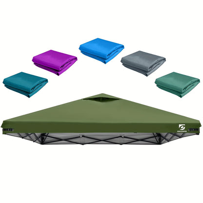 10x10 Canopy Replacement Top Cover for Straight Leg Tents – Ventilation Ports, Instant Shade, 11 Color Options – Waterproof Pop-Up Canopy Top for Camping, Outdoor Events & Backyard (Top Cover Only)