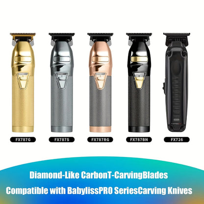 BaBylissPRO Zero-Gapped Replacement Trimmer Blades FX707C — Compatible with FX787 & FX726, Professional Barberology Grade, Ultra-Close Precision Cutting, Easy Snap-In Install for Barbers & Home Use