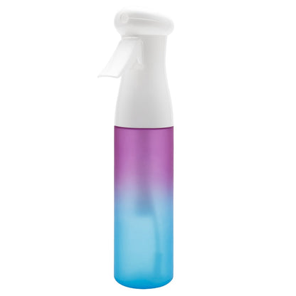Fine Mist Spray Bottle 300ml Frosted Anti-Slip BPA Free Barber Hair Spray Water Bottle for Curly Hair Styling Salon Skincare Plant Misting Gardening Gradient Color Professional Spray Bottle