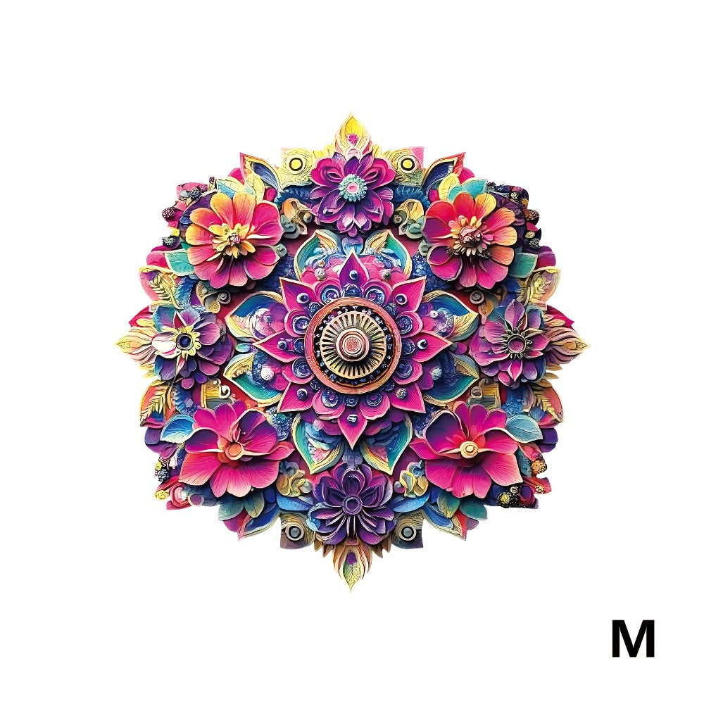 Wooden Mandala Puzzle for Adults – Unique Irregular Animal Shaped Pieces, Exquisite Gift Box, Decorative Art Jigsaw Brain Teaser, Birthday Christmas Holiday Gift for Women Men Teens