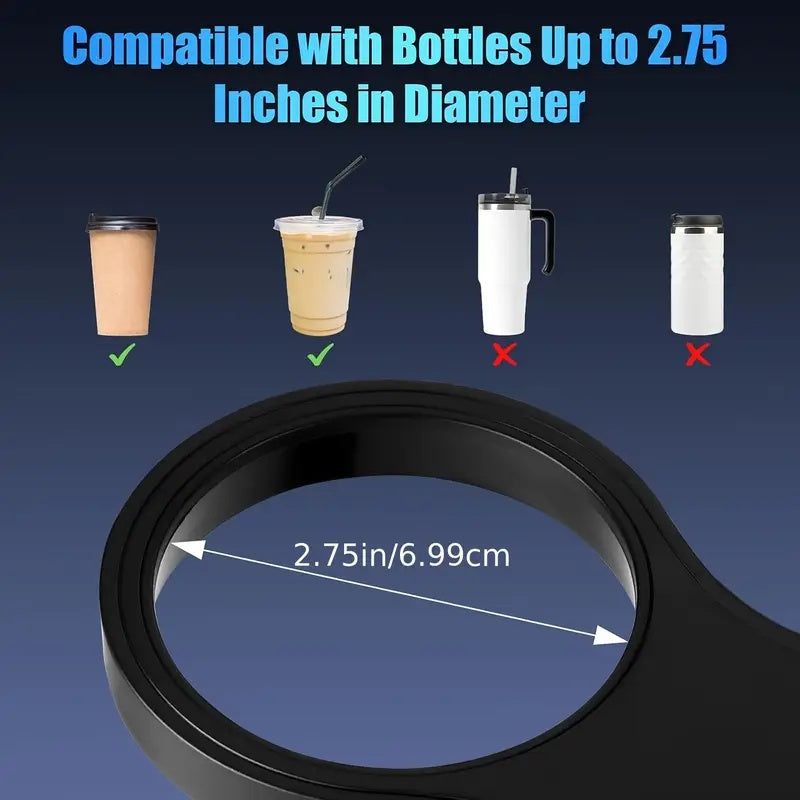 Three in one car cup holder tray phone holder - dual expandable base, ABS adjustable car seat organizer for food, drinks, and snacks - portable car table for children and adults, perfect for road travel and travel, car phone holder