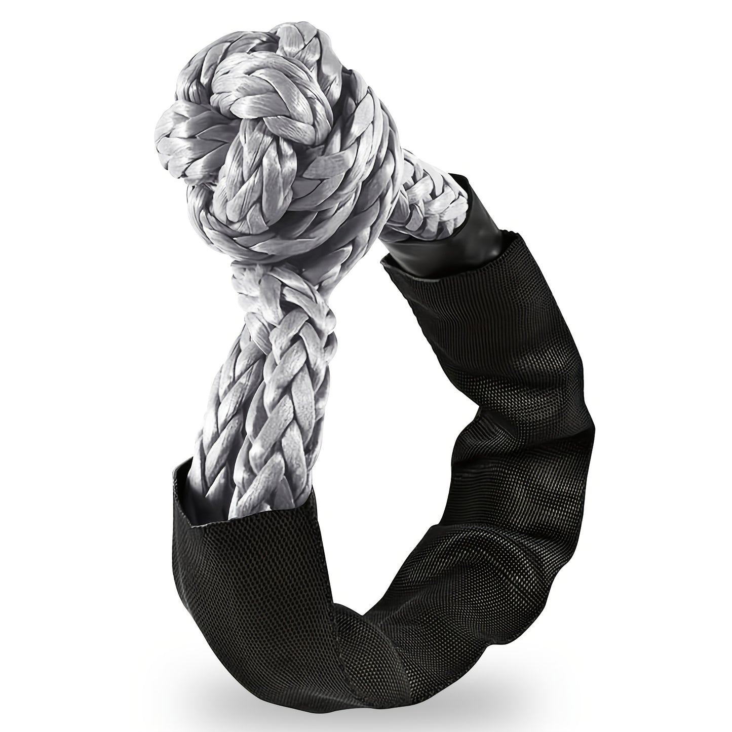 Synthetic Soft Shackle Rope, 56000 Lbs Breaking Strength with Protective Sleeve, Heavy Duty Tow Shackles for Off-Road, Truck, Jeep, SUV, UTV, ATV