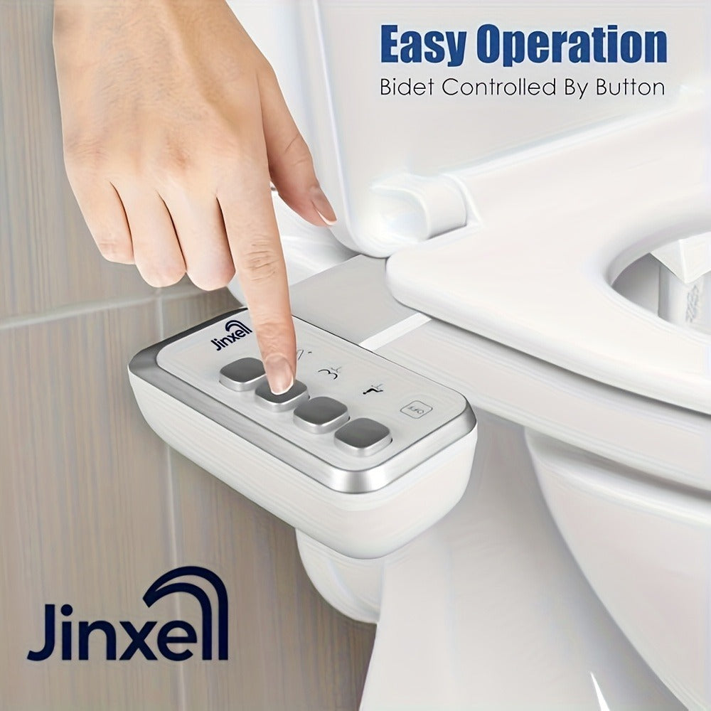 Bidet Attachment for Toilet Ultra-Slim – Non-Electric Cold Water Sprayer, Retractable Self-Cleaning Nozzle, Adjustable Water Pressure, Easy Install Toilet Seat Bidet
