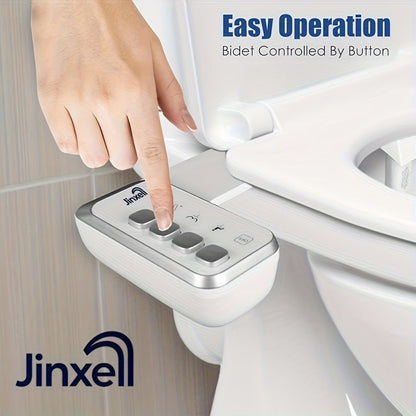 Bidet Attachment for Toilet Ultra-Slim – Non-Electric Cold Water Sprayer, Retractable Self-Cleaning Nozzle, Adjustable Water Pressure, Easy Install Toilet Seat Bidet