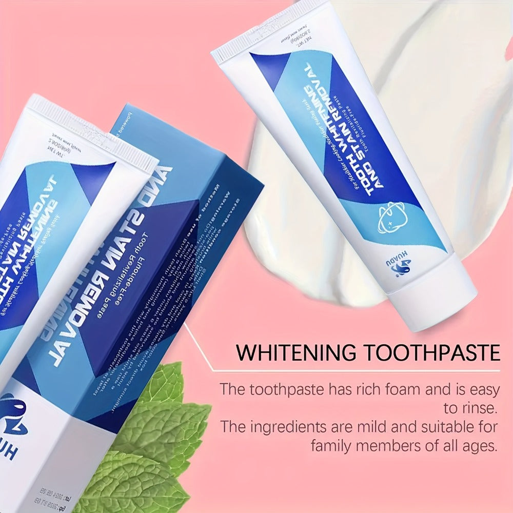 Mint Whitening Toothpaste Deep Cleaning Fresh Breath Plaque Removal Oral Care Set for Men Women Family Travel Use 1 2 3 4 8 Pack Value Bundle