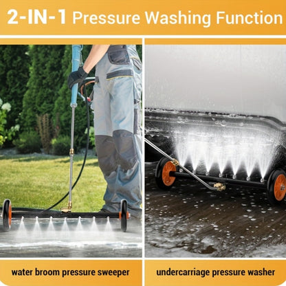 Undercarriage Cleaner 4000PSI – High-Pressure Car Chassis Washer with 3 Stainless Steel Bars & 1/4" Quick Connect
