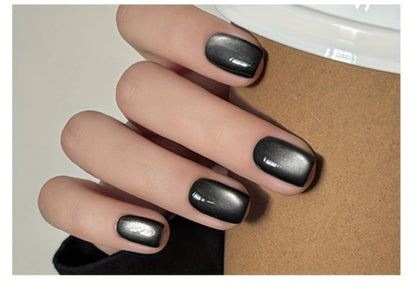 Black Cat Eye Magnetic Gel Nail Polish 10ml Glass Bead Iridescent Multicolor Shimmer – Soak-Off UV LED 30-Day Wear Shiny Line Effect, Salon Quality Nail Art for Women DIY Home Manicure